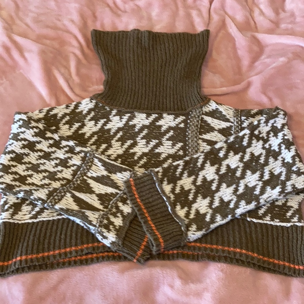 Free People Crop-Top Knit Sweater